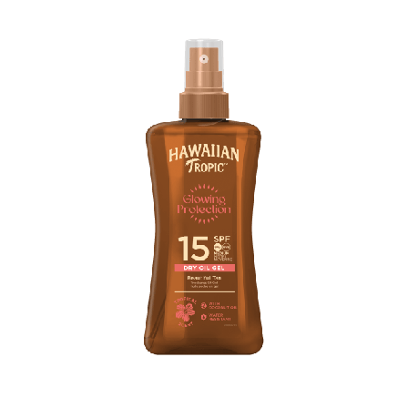 Hawaiian Tropic Glowing Protection Dry Oil Gel SPF15 Solskydd & solvård Dam 200 ML