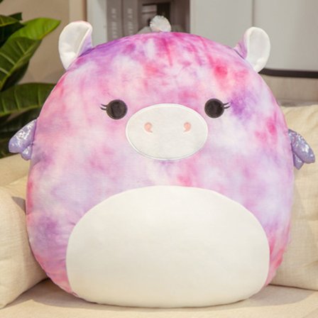 20 cm Squishmallow pute koselig leketøy ROSA HUND ROSA HUND