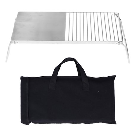 Grillställ Multifunktionellt hopfällbart rostfritt stål utomhusköksställ för BBQ Grillning Camping Trip Travel