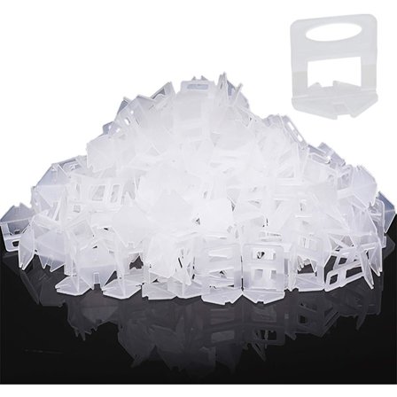 100 kpl:n pakkaus tasoitussauvoja laattojen asettamiseen, vetoliuskat 3 mm