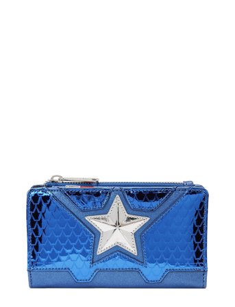 Funko! Loungefly Wallet Shine Captain America Blue Funko
