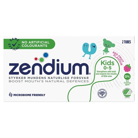 Zendium Zendium Kids / Børn 0-5 2x50 ml, Medicin & Pleje, Mund & Tandpleje, Tandpasta