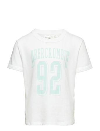Kids Girls Graphics T-shirt Hvid Abercrombie & Fitch