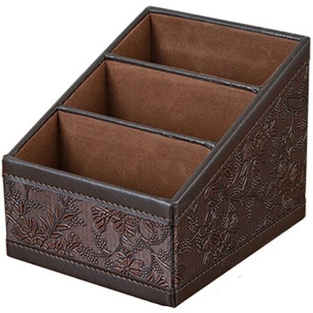 Growment Retro Oppbevaringsboks Laget Av Pu Lær For Kosmetikk,