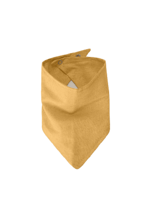 BabyMocs Linen Drool Bib Accessoarer Unisex Gul 0-2 År