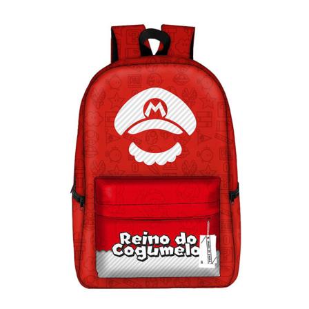 Super Mario Bros Ryggsäck För Barn Skolryggsäckar Student Skolväska Konsttillbehör Förvaringsväskor Verktyg Spel Print Mario-5