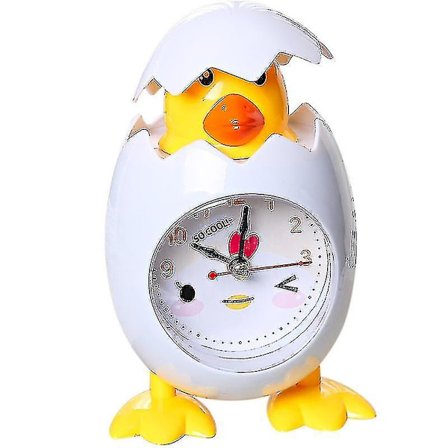 Vekkerklokke Tegneserie Kylling Eggeskall Skrivebords Klokke For Barn Gave Hjem Decor