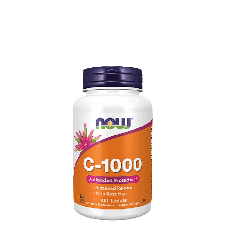 C-vitamin Now Foods C-1000 Vitamin C 100 tabletter - Bodyman.dk