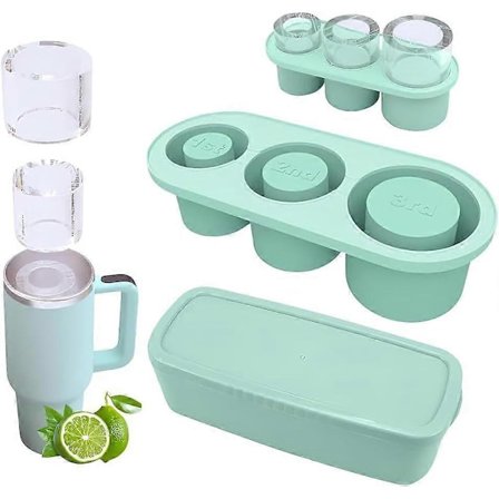 Stanley silikon isbitsform, Stanley isbitsform med lock, Stanley mugg isform, silikon isbitsform, kylande dryck isbitsform