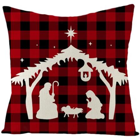 Holiday ornament jul kudde kramar case linne ho