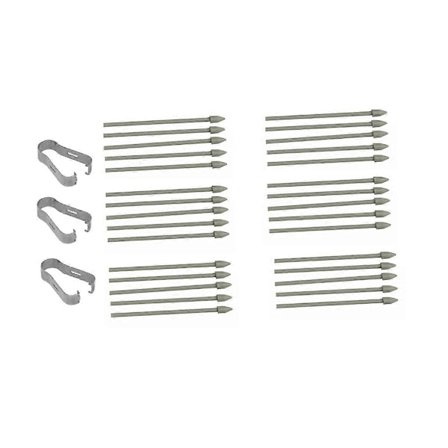 30 stk. Touch Stylus Pen Nib Bløde Pen Spidser Udskiftning til Galaxy Tablet Telefon S6 NOTE 10 20U med Værktøj Grå