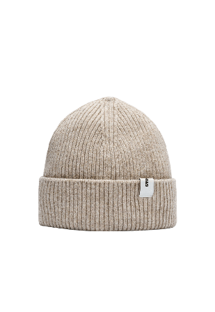 Stiksen Beanie 02 Merino Regular Fit Accessoarer Unisex Beige ONESIZE