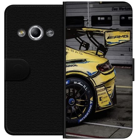 Yhteensopiva Lompakkokotelo Samsung Galaxy Xcover 3 Mercedes AMG juliste urheiluauto kilpa-auto keltainen muotoilu ylellisyys saksalainen merkki moott