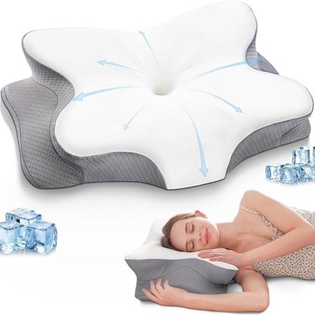 Ortopedinen tyyny / Memory foam -tyyny – Hengittävä ja lievittää niskakipua, sopii kaikkiin nukkuma-asentoihin