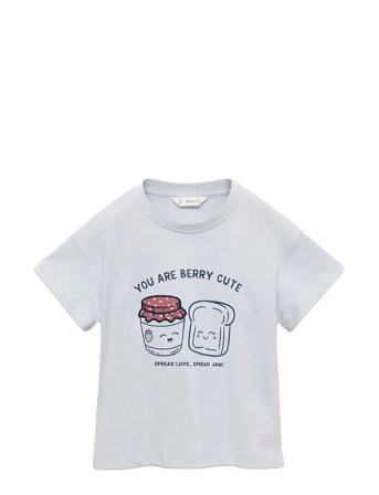 Mango | Embossed Detail Printed T-Shirt | 3-4