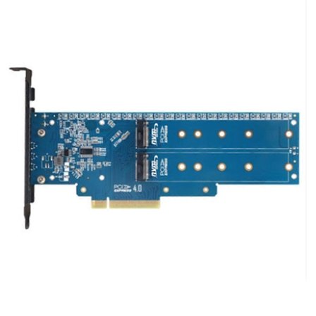 M2x8 Adapter Pciex8 X16 1 Vänd 2 Nvme Expans Vme Dubbel Disk Adapter