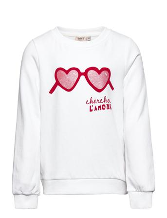 Kogbenna L/S Hearts Box Swt White Kids Only