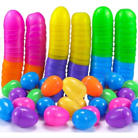 2026 Opgraderede Påske 50/100 Stykker Plast Påskeæg, (8cm) Fyldbare Påskeæg, Plastæg Til Æggejagt