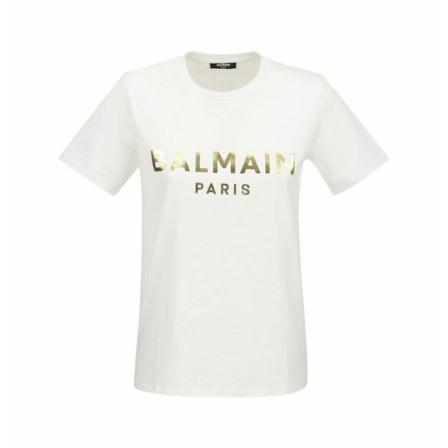 Balmain, T-shirt with print Wit, Dames, Maat:XS