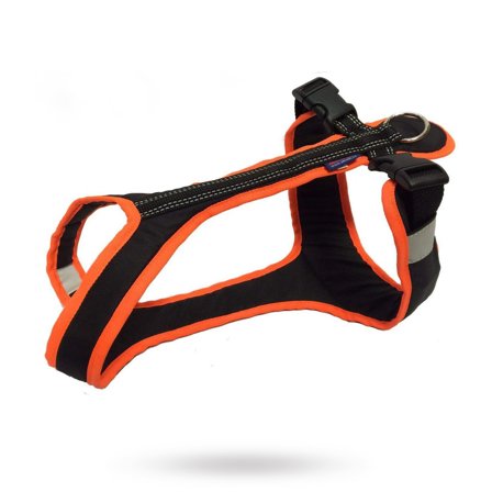Zero DC - Zero DC Shorter - Svart & Orange - Klassiske hundeseler, step-in, jacket seler, trekkseler, vinterseler & Y-seler på Doggie.no