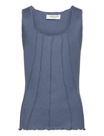 Cotton Top Tops T-shirts Sleeveless Blue Rosemunde Kids