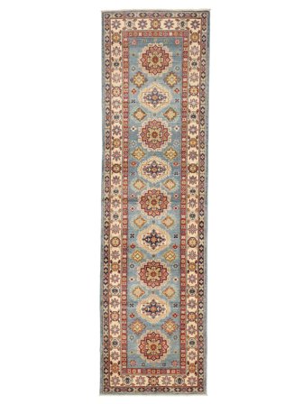 Kazak Fine Rug Oriental Runner (Wool, Afghanistan)
