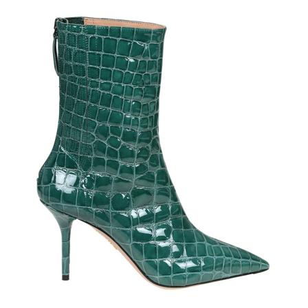 Aquazzura, Heeled Boots Zielony, Kobieta, Rozmiar: 37 1/2 EU