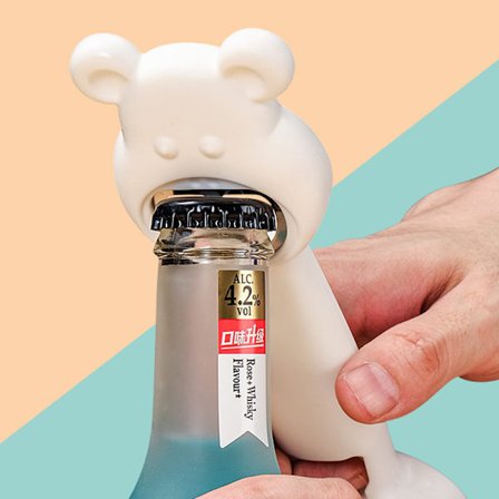 2 stk. hvit krukkeåpner, 4 i 1 multifunksjonsboksåpner, multifunksjonell