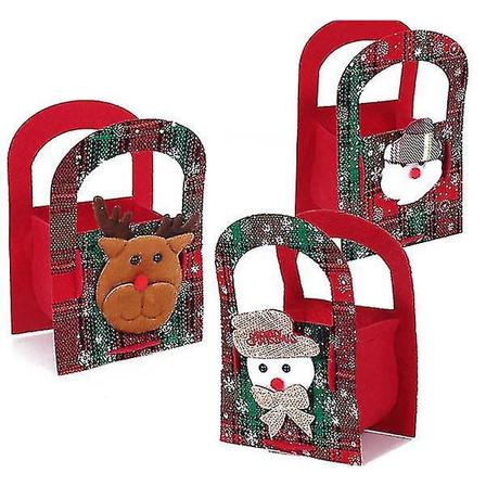 Joululahjapakkaus juhlatarvikkeisiin koristeltu karkkilaatikko (3