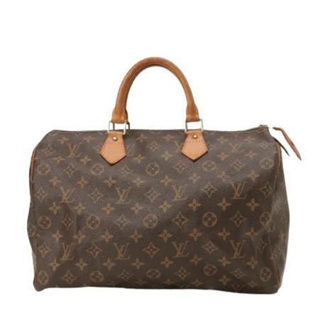 Louis Vuitton Vintage Pre-owned Canvas hndtasker Brun, Dame Vintage Tasker, Størrelse: ONE Size