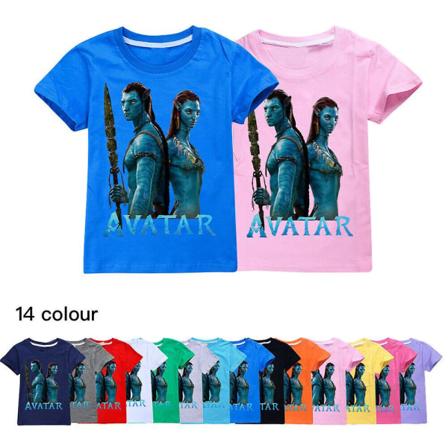 Kids Avatar 2 The Way Of Water Kortärmad 100 % bomull T-shirt T-shirt Present Grey 150CM 9-10Y