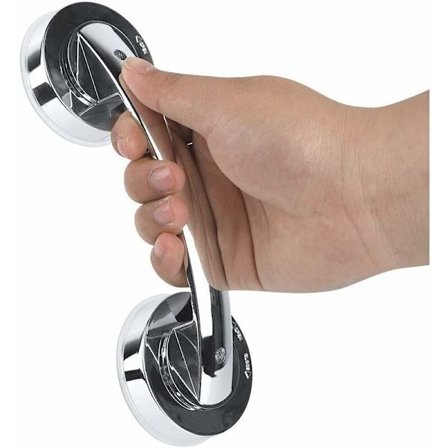 Sugkoppshandtag, sugkoppsdörrhandtag för äldre (starkt sugkoppshandtag (medium silverhandtag)