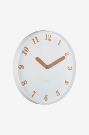 Karlsson - Veggklokke Amena - Hvit - Veggklokker & bordklokker - Fra Homeroom