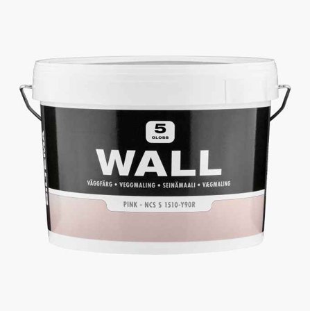Biltema Inomhus Väggfärg WALL Rosa 3 Liter Matt Akrylat - Biltema