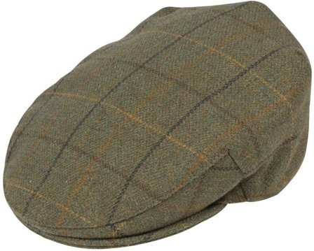 Alan Paine M's Rutland Tweed Cap Dark Moss