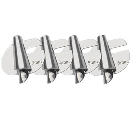 Sy Faldsømsett, Bred Rullet Trykkfot, Symaskin Trykkfot Faldsøm (4 stk - 3/4/5/6mm)