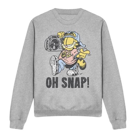 Garfield Unisex Vuxen Oh Snap Sweatshirt L Sport Heather