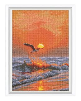 Broderikit Billede Når solen går ned - RTO