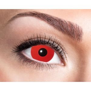 Sclera-linse Mini Rød Djævel