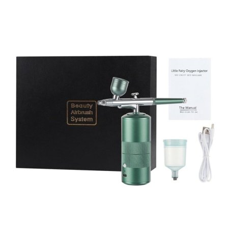 Ilt injektor mini luft kompressor kit luftbørste maling spray pistol luftbørste