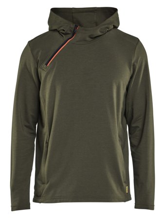 Blåkläder 3594-2547 Huvtröja halvzip Skogsgrön, Kläder