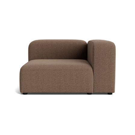 Milo chaiselong, højrevendt - Nordic Brun - 130x130x72 - Sofa, chaiselong