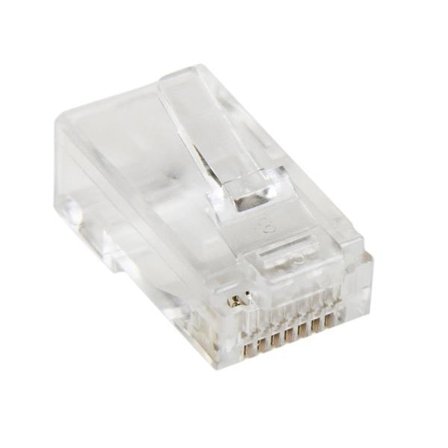 StarTech Cat5e RJ45 Stranded Modular Plug Connector - 50 Pkg - Bulk Cat 5e Plugs - 50x RJ45 Ends (CRJ4550PK) - nettverkkontakt