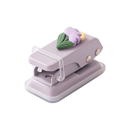 2 Stk Mini Punch Hole Punch Enkelt hull LILLA