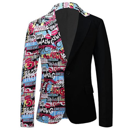 Mænds Smokingjakke, Slank Pasform Stilfuld Blazer Casual Blazer