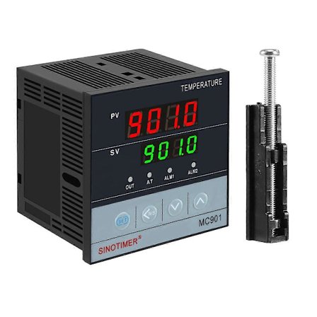 SINOTIMER MC901 Digital Vandtæt PID Temperaturregulator K Type PT100 Sensor Input Relæ SSR Ou