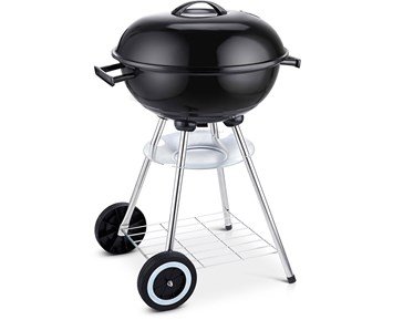 ON-BBQ 43 cm-43 cm kullgrill med emaljert lokk og bunn-Barbecue-Kullgriller