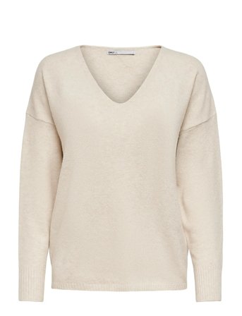 Onlrica L/S V-Neck Pullo Knt Noos Cream ONLY