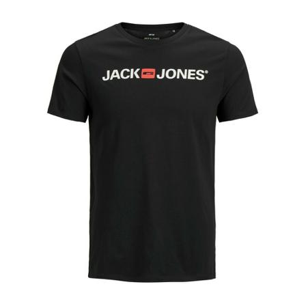 Jack & Jones, T-shirt Corp crew neck Czarny, Mężczyzna, Rozmiar: S