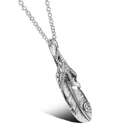 Hmwy-goros Takahashi Goro Eagle Claw Feather hänge halsband
